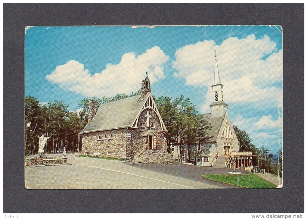 SHERBROOKE - QUÉBEC - BEAUVOIR - STATUE DE 1915 - CHAPELLE DE 1920 - L´ ÉGLISE DE 1945 - CHURCH - PHOTO LEFEBVRE - Sherbrooke