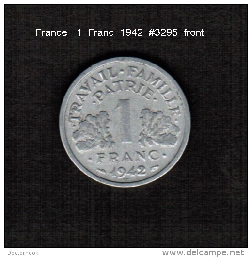 FRANCE    1  FRANC  1942  (KM # 902.1) - Other & Unclassified