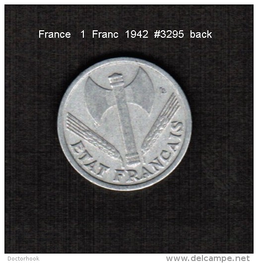 FRANCE    1  FRANC  1942  (KM # 902.1) - Other & Unclassified