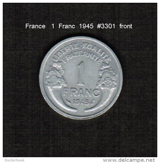 FRANCE    1  FRANC  1945  (KM # 885.1) - Other & Unclassified