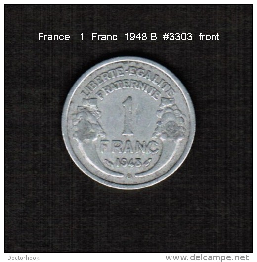 FRANCE    1  FRANC  1948 B  (KM # 885.1) - Other & Unclassified