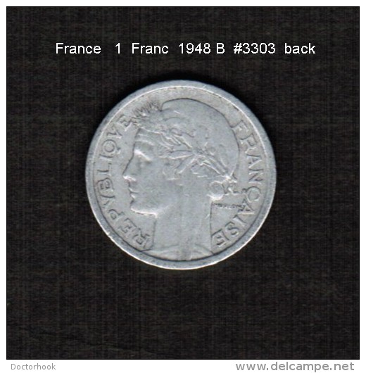 FRANCE    1  FRANC  1948 B  (KM # 885.1) - Other & Unclassified