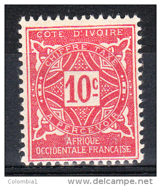 COTE D'IVOIRE YT TAXE 10 Neuf - Unused Stamps