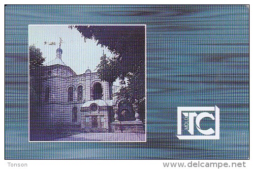 Moldova, MOL-M-07, Second Issue (09/95),  Cathedral, 2 Scans. - Moldawien (Moldau)