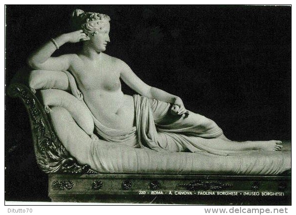 Roma - A.canova - Paolina Borghese - Museo Borghese - Formato Grande Non Viaggiata - S - Museums