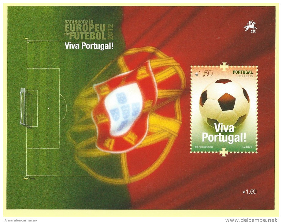 TIMBRES - STAMPS - PORTUGAL - 2012 - CHAMPIONNAT D´EUROPE DE FOOTBAL -  BLOC NEUFS - Nuovi