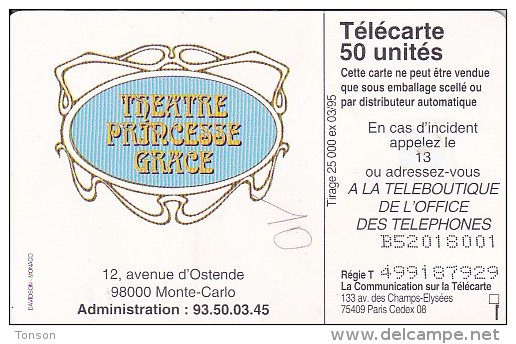 Monaco, MF34, 50 Units, Xième Prix Magiques, 2 Scans. - Monaco