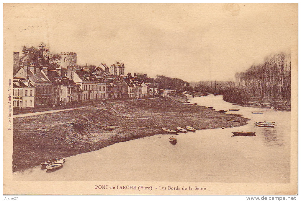 CPA - 27- PONT DE L'ARCHE - Les Bords De La Seine - Pont-de-l'Arche