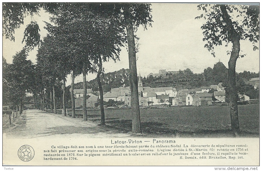 Latour-Virton - Superbe … Panorama  … Du Village - Historique ( Voir Verso ) - Virton