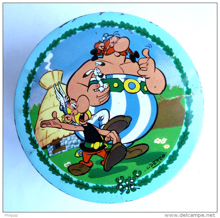 RARE BOITE RONDE En Métal BROCHET ASTERIX Vers 1968 - UDERZO - Art De La Table