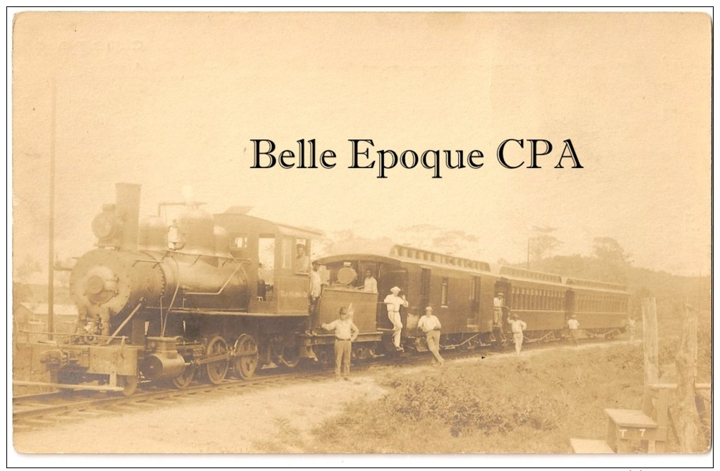 Honduras - TELA - Passenger TRAIN / LOCOMOTIVA +++ TELA RAILROAD CO. - United Fruit Co. +++ Real PHOTO Postcard +++ RARE - Honduras