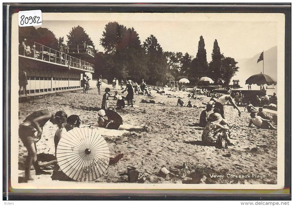 DISTRICT DE VEVEY /// VEVEY - CORSEAUX PLAGE - TB - Corseaux