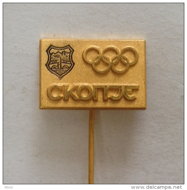 Badge / Pin ZN000647 - Chess (Sah) Yugoslavia Macedonia Skopje Olympics (Olimpique) 1972 - Other & Unclassified