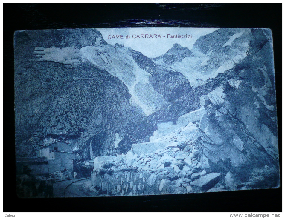 Carrara Cave Nuove 2 Cartoline Anni 20 - Carrara