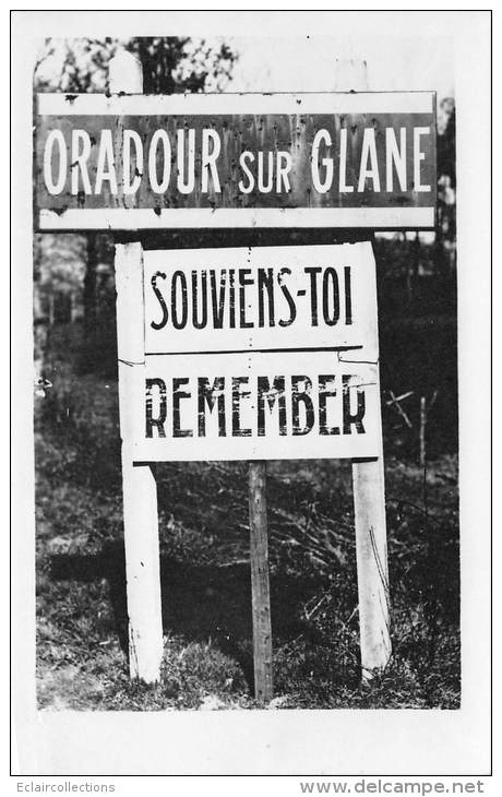 Oradour Sur Glane   87  Ensemble De 7 Photos  Edité Par L'Association Des Familles Des Martyrs (voir Scan) - Oradour Sur Glane