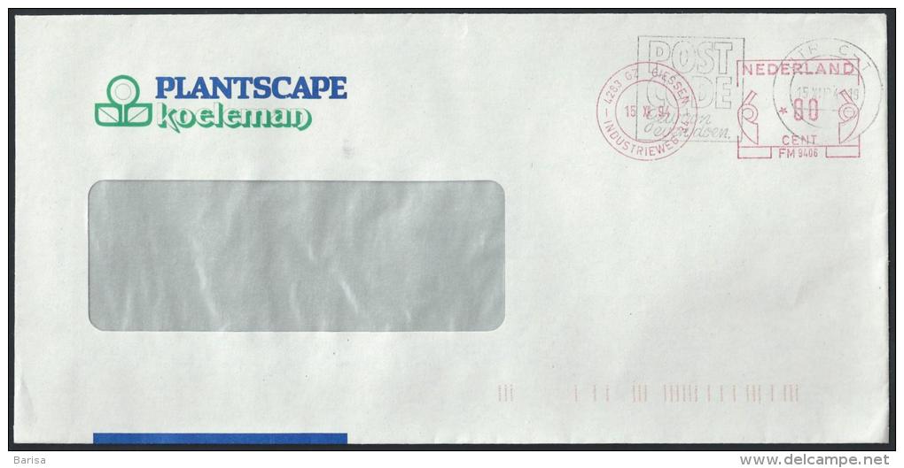 Netherlands Cover With Meter Cancel; Giessen 15-12-1994 - Briefe U. Dokumente