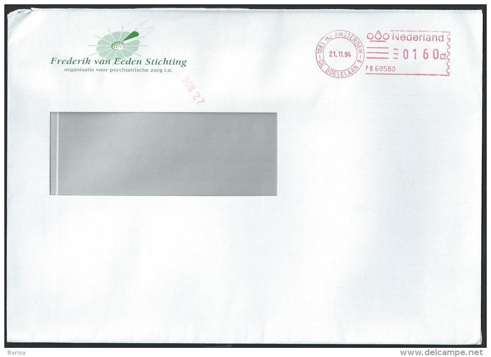 Netherlands Cover With Meter Cancel; Amsterdam  21-11-1994 - Briefe U. Dokumente