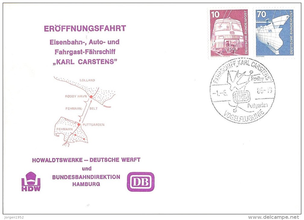 GERMANY  # LETTER FROM 1986 - Briefomslagen - Gebruikt