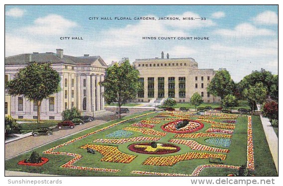 City Hall Floral Gardens Jackson Mississippi - Jackson