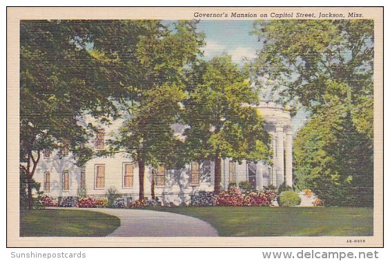 Governors Mansion On Capitol Street Jackson Mississippi - Jackson