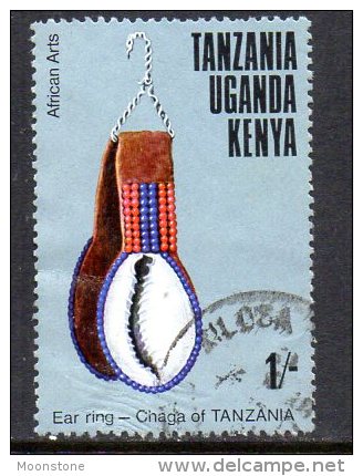 Kenya KUT 1975 African Arts 1/- Value, Used - Kenya, Ouganda & Tanzanie