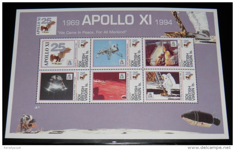 British Virgin Islands - 1994 Moon Landing Kleinbogen MNH__(THB-4795) - British Virgin Islands