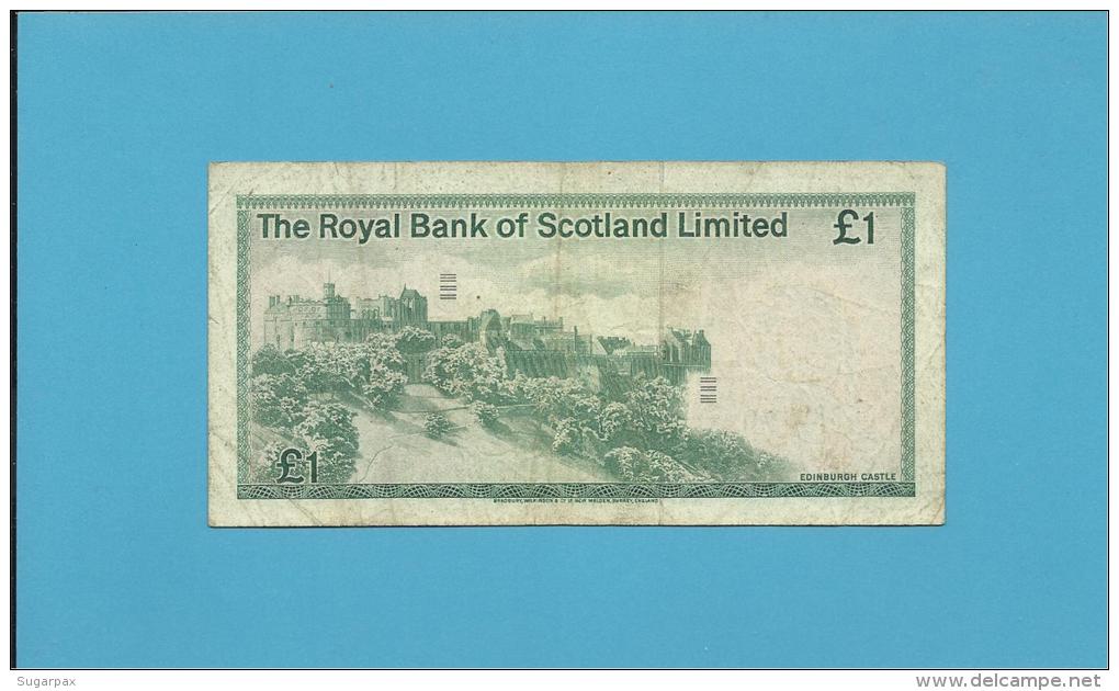 SCOTLAND - UNITED KINGDOM - 1 POUND - 10.01.1981 - P 336 - THE ROYAL BANK OF SCOTLAND LIMITED - 1 Pound