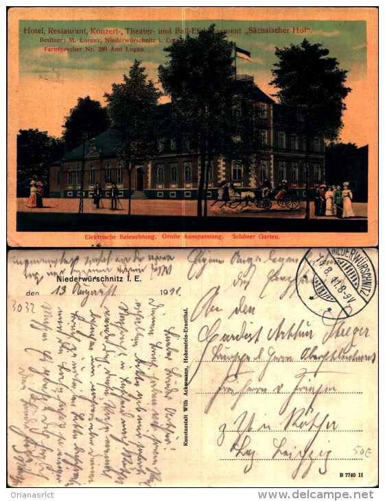 3032) Cartolina Di  Lugau - Hotel Resturant Konzert - Viaggiata Non Affrancata - Chemnitz