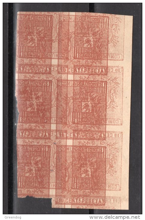 Maculatura    Edifil 153     10 Cts. 1879     Bl 4   Regencia - Used Stamps