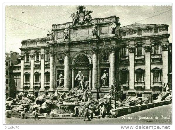 Roma - Fontana Di Trevi - 22 - Formato Grande Viaggiata - S - Altare Della Patria