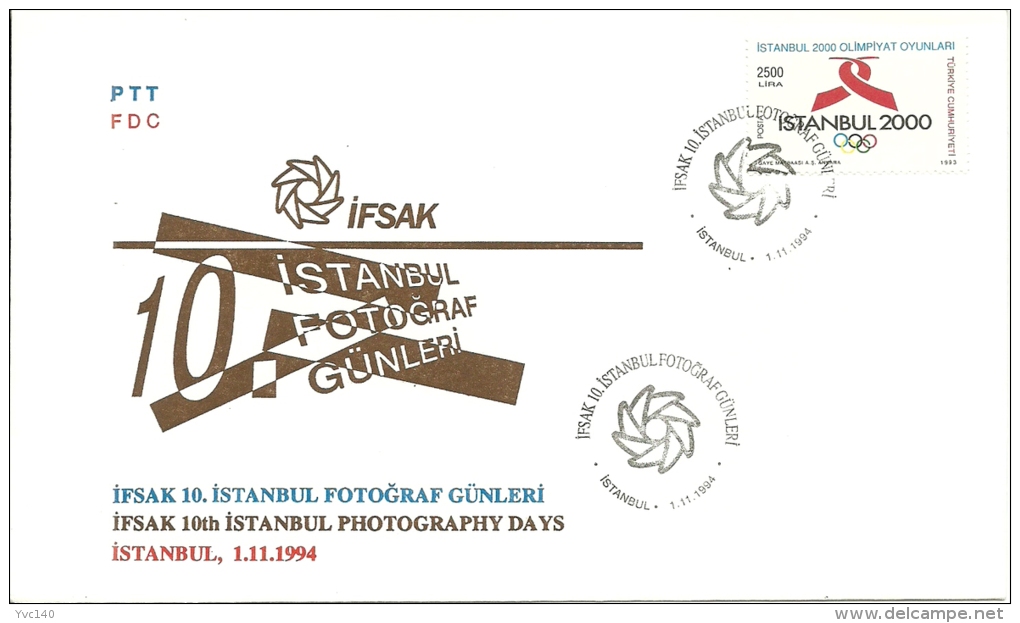 Turkey; Special Postmark 1994 10th Istanbul Photography Days (IFSAK) - Photographie