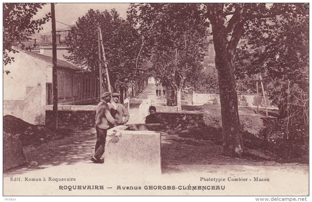 ROQUEVAIRE, Avenue Georges Clemenceau, Obl Flamme En 1939 - Roquevaire