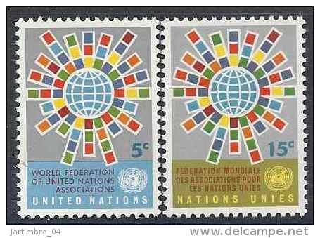 1966 NATIONS UNIES 148-49** Drapeaux - Neufs