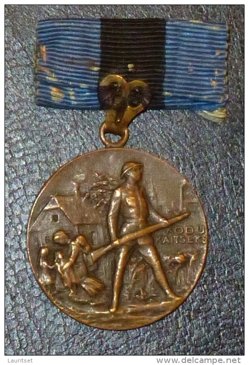 Estland Estonia Estonie 1918-1920 Medal Liberation War Freiheitskrieg Small Ribbon Type - Estonie