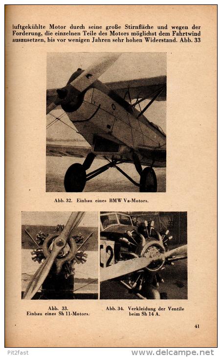Handbuch Flugmotoren - Technik , 1942 , Wehrmacht - Flugzeug , BMW , Argus , Hirth , Bramo , Siemens , Wright !!!