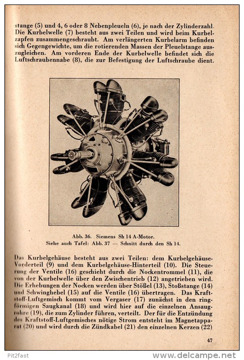 Handbuch Flugmotoren - Technik , 1942 , Wehrmacht - Flugzeug , BMW , Argus , Hirth , Bramo , Siemens , Wright !!!