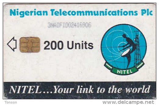 Nigeria, NGA-17b, 200 Units, Earth Station, 2 Scans.  Chip : Siemens 35 - Nigeria