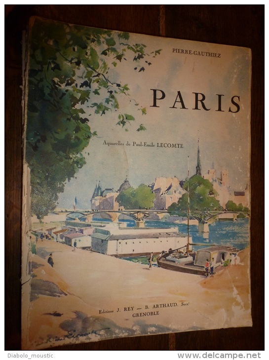 1928 Rare Exemplaire Première édition Numéro 500 , PARIS En Photos Sépia De Berthaud Et Henri Manuel (1kg400) - 1901-1940