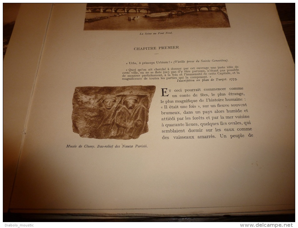 1928 rare exemplaire première édition numéro 500 , PARIS en photos sépia de Berthaud et Henri Manuel (1kg400)