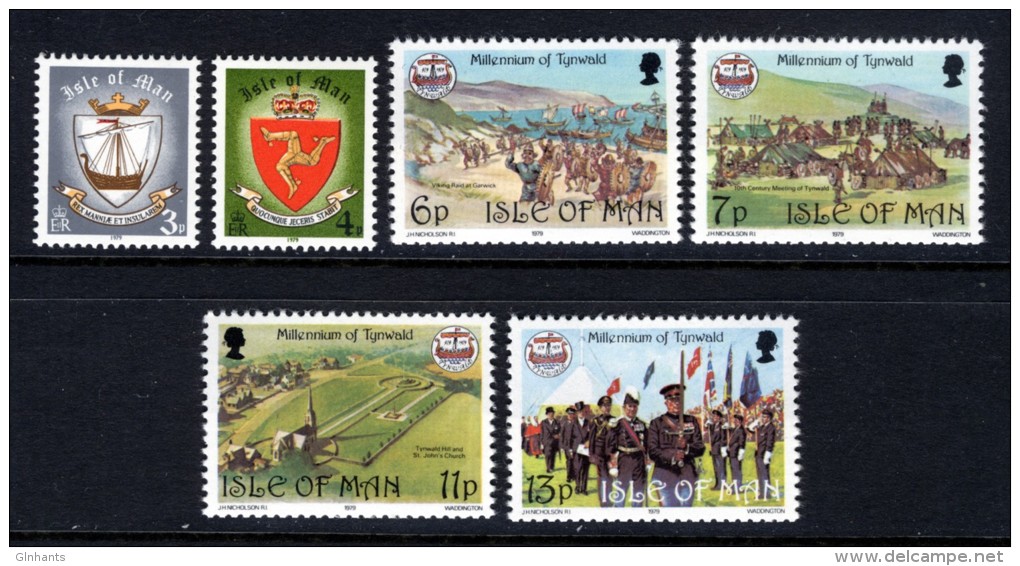 GB ISLE OF MAN IOM - 1979 TYNWALD SET (6V) FINE MNH ** SG 150-155 - Isla De Man