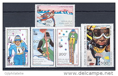 CONGO République Populaire Du - PA0259/63 - Jeux Olympiques D´hiver - Lake Placid - Hiver 1980: Lake Placid