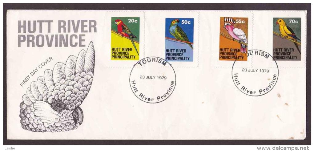 Australia - Hutt River Province Municipality  - 1979 - Tourism, Parrots, Birds - FDC - Werbemarken, Vignetten