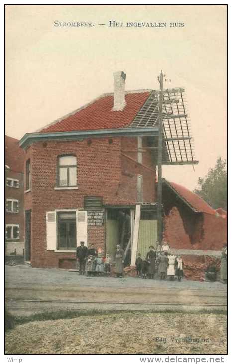 Strombeek : Het Ingevallen Huis / Prachtige Geanimeerde Kleurenkaart / Marco Marcovici - Grimbergen