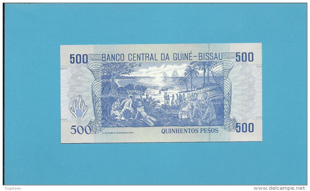 GUINEA-BISSAU - 500 PESOS - 1.3.1990 - UNC - P 12 - FRANCISCO MENDES - Guinea–Bissau