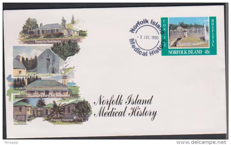 Norfolk Island 1995 Medical History PrePaid Envelope FDC - Norfolk Island