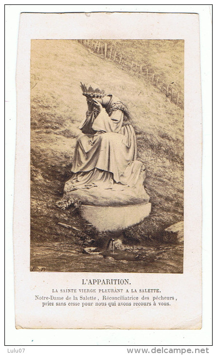 Lot  2 Photos   Cartonnées   L'apparition  Et Le Discours  Religion. - Anciennes (Av. 1900)