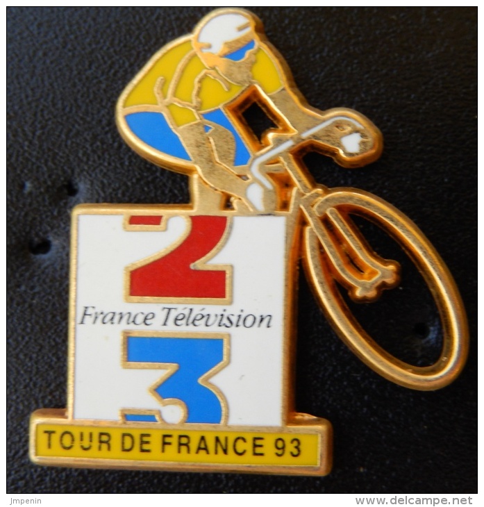 Pin's Vélo Cyclisme Tour De France 93 France Télévision - Radsport