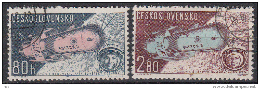 TSJECHOSLOWAKIJE - Michel - 1963 - Nr 1413/14 - Gest/Obl/Us - Luftpost