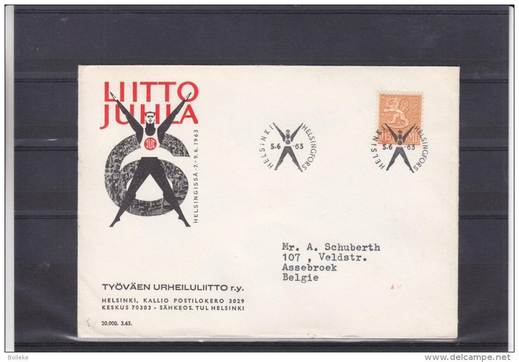 Gymnastique  ?? - Finlande - Lettre Illustrée De 1963 - Oblitération Spéciale - Brieven En Documenten