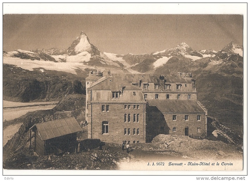 -Suisse - VS -ZERMATT : Gornergratt - Hôtel Kulm Et La Chaîne Des Alpes  Unused TTB - Zermatt